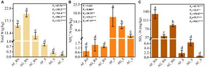 Comparative analysis of nitrogen content and its influence on actinorhizal nodule and rhizospheric microorganism diversity in three Alnus species